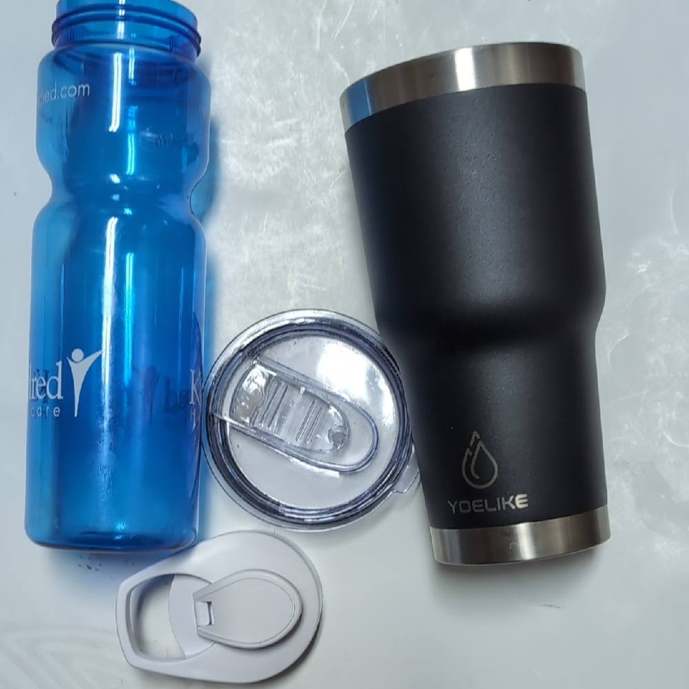 YOELIKE Black Tumbler with Lid